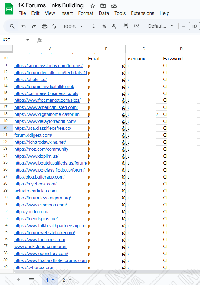 1K Forums Links Building