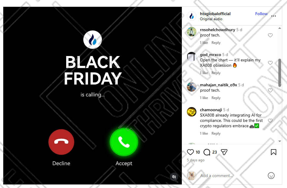 crypto project instagram